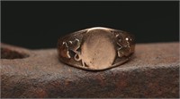 Vintage 10k Signet Ring - 3.38g