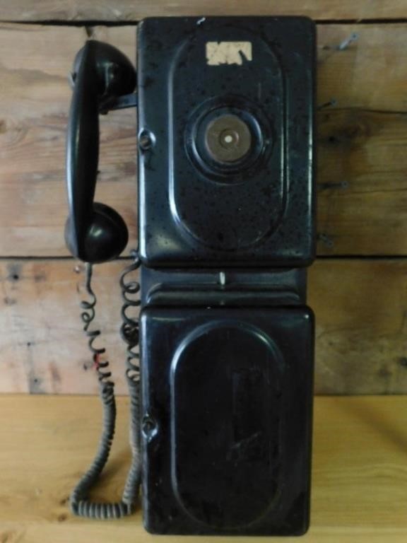 AUTOMATIC ELECTRIC MONOPHONE WALL MOUNT TELEPHONE