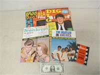 Vtg Pop Culture Magazines Featuring The Beatles