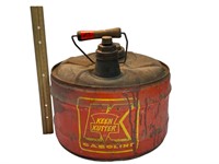 Vintage Kleen Kutter 2 1/2 Gallon Gas Can