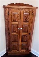 Corner Oak Cabinet