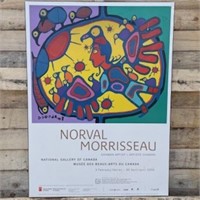 "NORVAL MORRISSEAU"  Advertisement Plaque/Board