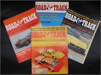 ROAD AND TRACK MAGAZINES SET OF 4 VINTAGE ANTIQUE
