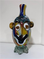 Vintage Murano style Glass Clown Vase