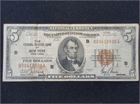 1929 $5 Reserve Bank FR-1850b