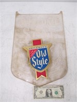 Vintage Old Style Beer Sign - Missing Screw On