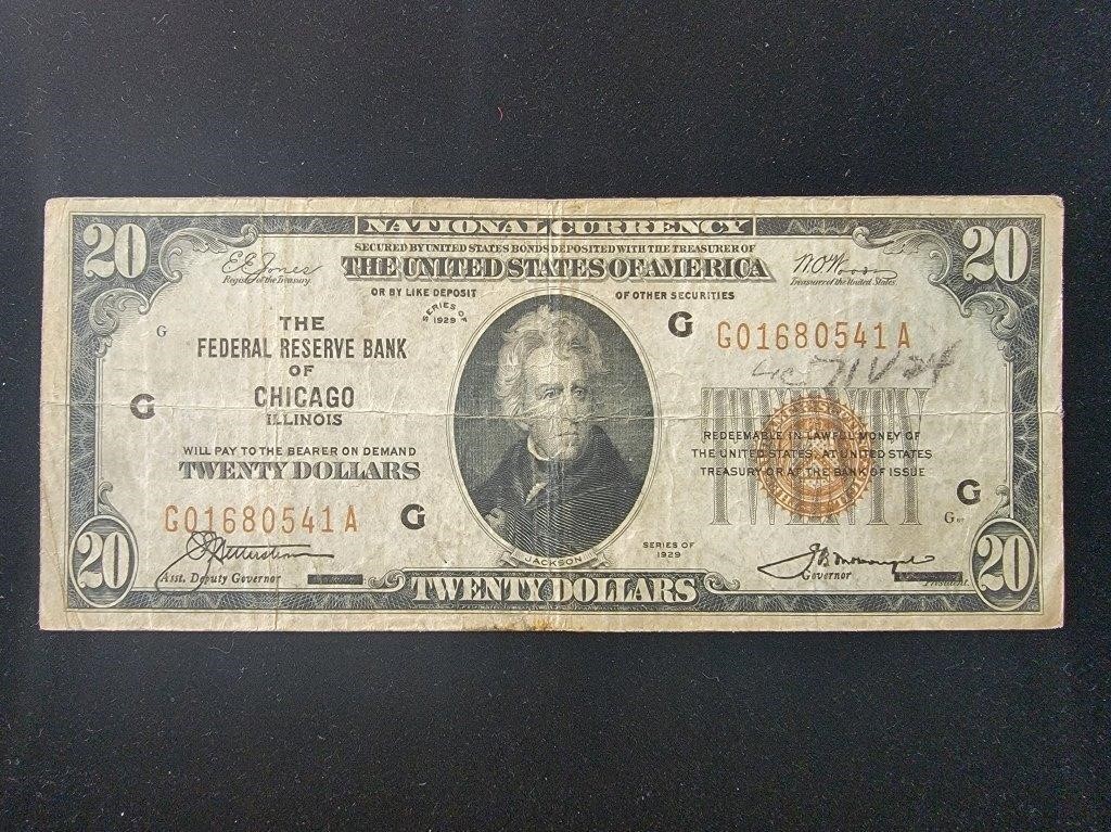 1929 $20 Reserve Bank FR-1870g