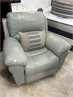 Modern Leather Style Manual Rocking Recliner