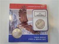 2 - 2008 Bald Eagle Silver Dollar Commems