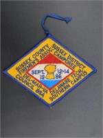 SUSSEX COUNTY FIREMENS ASSOCIATION BADGE  ADVERTIS