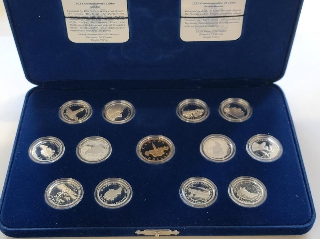 1992 Canada 125 13 Coin Set w/ Silver