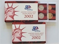 2 - 2002 US Silver Proof Sets