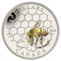 2013 $3 Animal Architects: Bee & Hive - Pure Silve