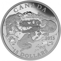 Fine Silver Coin $15- Exploring Canada: Scientific