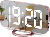 Digital Alarm Clock,6" Large LED Display with