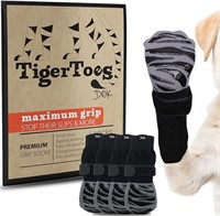 TigerToes Premium Non-Slip Dog Socks for Hardwood