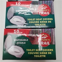 Disposable Toilet Seat Covers, 10pk x8