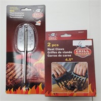 BBQ Meats claws 2pk - BBQ S.S. Thermometer