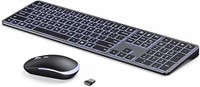 Backlit Wireless Keyboard and Mouse Combo, seenda