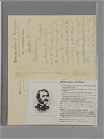Letter Written By Martin McMahon - Medal of Honor