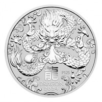 1 kilo Silver Perth Mint Year of the Dragon Coin 2