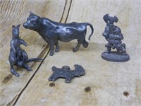 MIXED PEWTER FIGURINES VINTAGE ANTIQUE