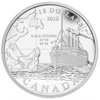 2012 $10 R.M.S. Titanic - Pure Silver Coin