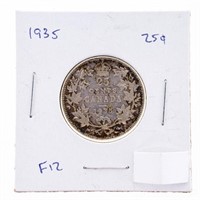 Canada 1935 Silver 25 Cents