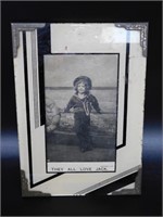 THEY ALL LOVE JACK FRAMED PHOTOGRAPH VINTAGE ANTIQ