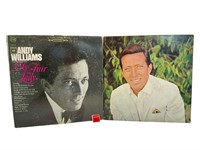 Two Vintage Andy Williams Vinyl Records