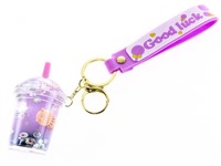 Good Luck Key Ring Cup w/ Straw