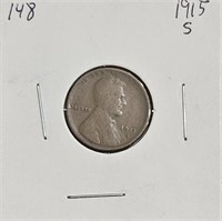1915 S Lincoln Head Wheat Penny