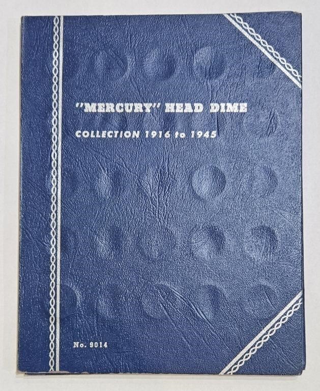 1916-1945 Incomplete Mercury Head Dime Collection