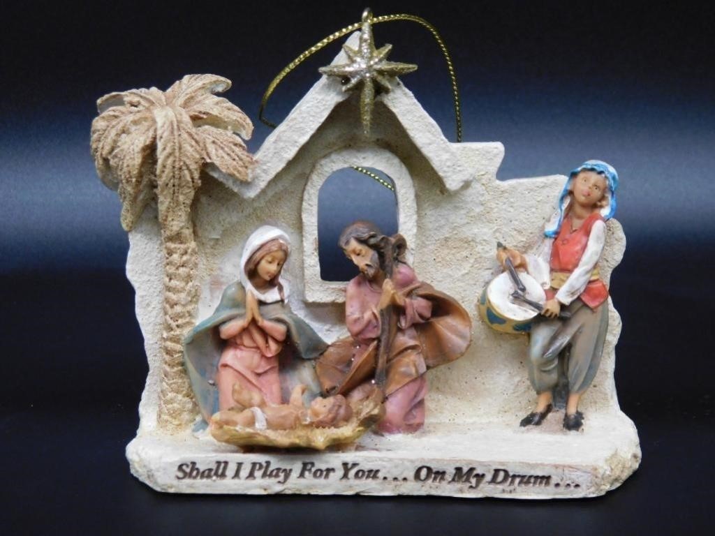 FONTANINI ORNAMENT HOLY FAMILY WITH DRUMMER BOY VI