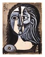 Picasso 11 x 14 Head Of A Woman (Brown)