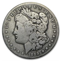 Morgan Silver Dollar Fine Condition 1889-CC
