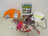 Lot of Dog Accessories - Harnesses, Safety Seat