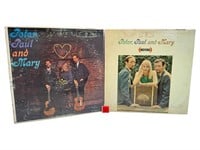 Two Vintage Peter, Paul, and Mary Vinyl Records
