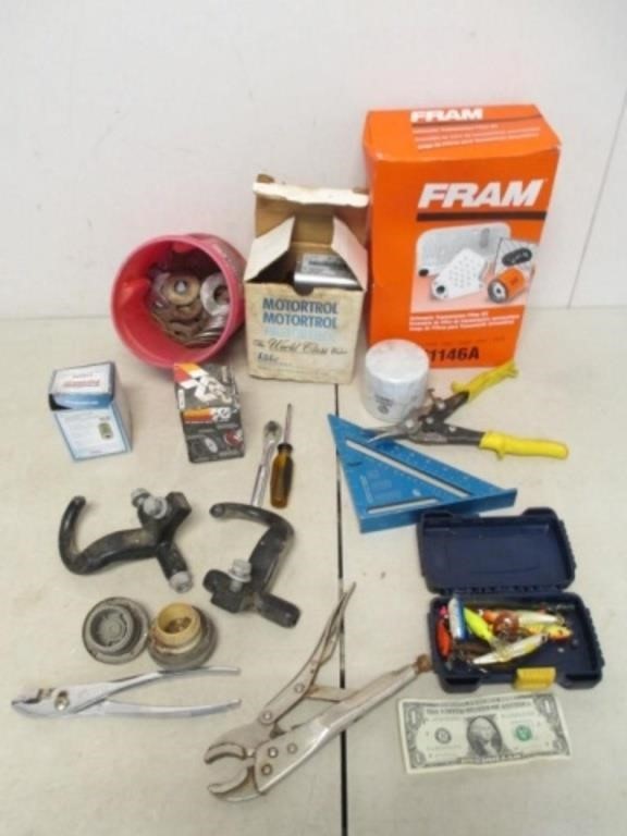 Lot of Assorted Tools & Automotive Accessories -