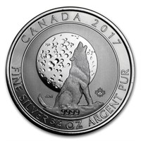 Canada 2017 .9999 Fine Silver Two Dollars Howling
