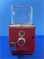 Vintage Northwestern Red 5c Gumball Machine