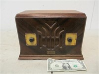 Vintage FADA Wood Mantle Tube Radio - Bad Cord