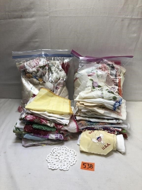 Variety of Doilies & Handkerchiefs