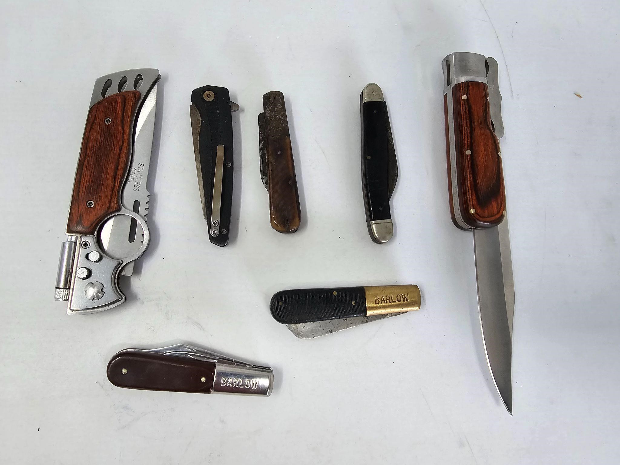 Lot of vintage knives / barlow pocket knives