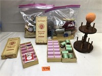 Lot of Quilting Thread, Thread Holder & More