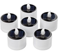 6 PCS Solar Powered Outdoor LED Tea Lights