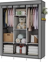 UDEAR Portable Wardrobe Closet, Grey