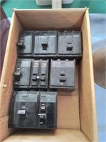 Box of large circuit breakers