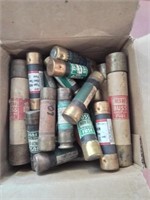 Box of a variety of fuses