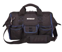 Kobalt Blue Black 18-in Zippered Cargo Bag